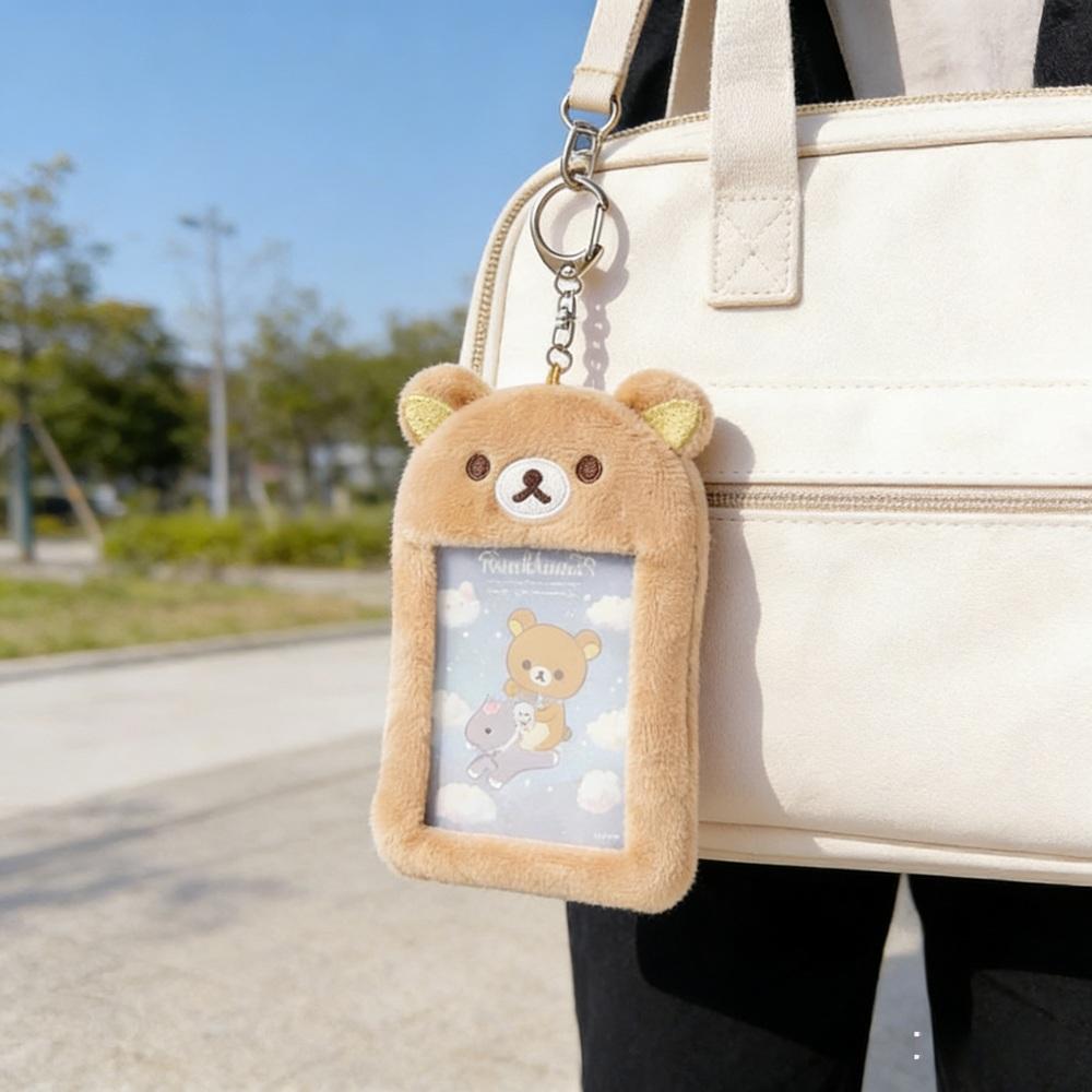 Держатель для карт Rilakkuma Po Защитный чехол Мультяшный Аниме Плюшевый Брелок Мягкий Брелок Подвеска для Сумки Брелок Аксессуар Для Подарков