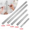 15-50cm Stainless Steel Metal Straight Ruler Precision Double Sided Precision Measuring Tool Scale Metric Ruler Accessories
