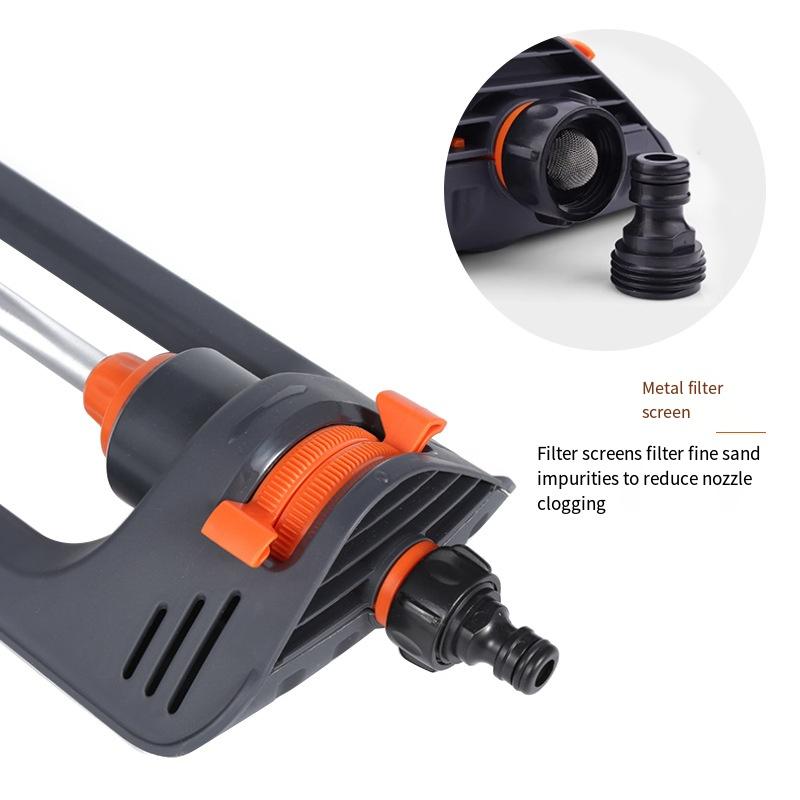 1шт 19-луночный крупногабаритный автоматический качающийся дождеватель, газон, строительная площадка, обслуживание мостов, полив цветов, качающийся вращающийся дождеватель