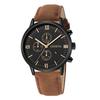 2pcs and 1pcs luxury men's leather strap quartz watch set is the perfect gift for school graduation ceremonies or any occasion
