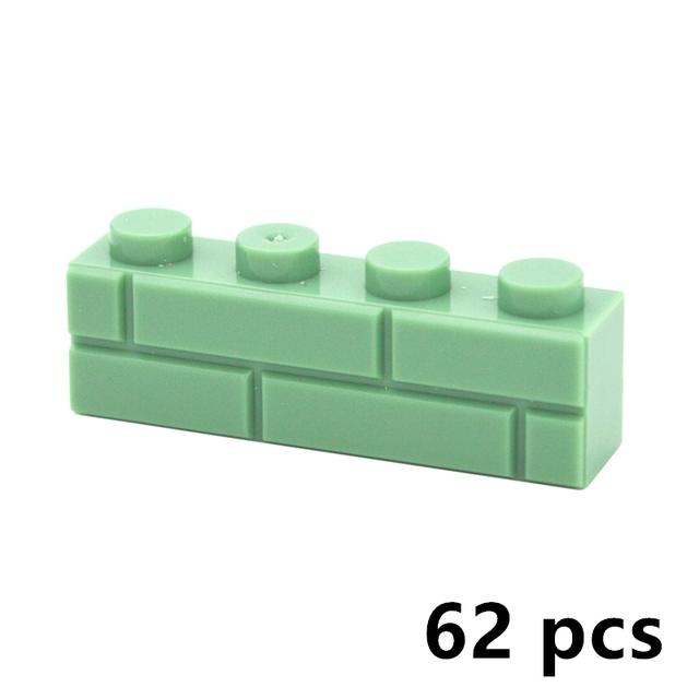 DIY Building Blocks Wall Figures Bricks 1x2 1x3 1x4 L Dots Educational Creative Construction Brick Size Compatible Small Bricks
