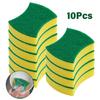 10/5/1pcs Magic Cleaning Sponges Double-Sided Reusable Kitchen Sponge Wipes Pan Pot Dishwashing Scouring Pads Brush Clean Tools