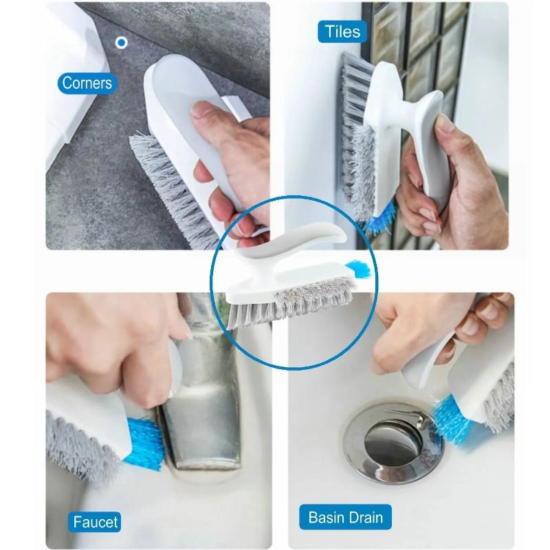 Бытовая щетка для чистки Скраб для пола Инструменты для чистки ванной комнаты Скребок Щетка для унитаза Вращающаяся щетка с длинной ручкой Инструменты для мытья стен в унитазе Инструменты для чистки плитки