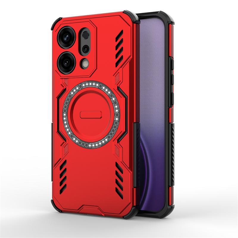 Противоударная задняя крышка для Oppo Reno 14 Чехол для Oppo Reno 14 Pro Магнитная адсорбция Беспроводная зарядка Чехол для Oppo Reno 14 Чехол