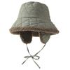 Down cotton fisherman's hat children's autumn and winter new thickened lamb down warm windproof ear protector basin hat shows small face