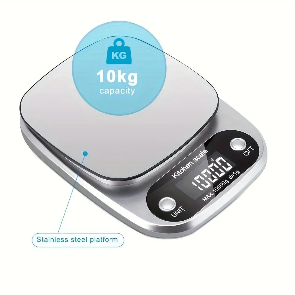 Digital Kitchen Scale High Precision Accuracy, Compact Food Scale with LCD Display for Baking Cooking,