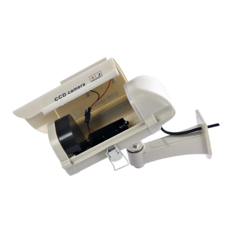 Имитация монитора Солнечная противоугонная имитационная камера Поддельная камера со светодиодной подсветкой