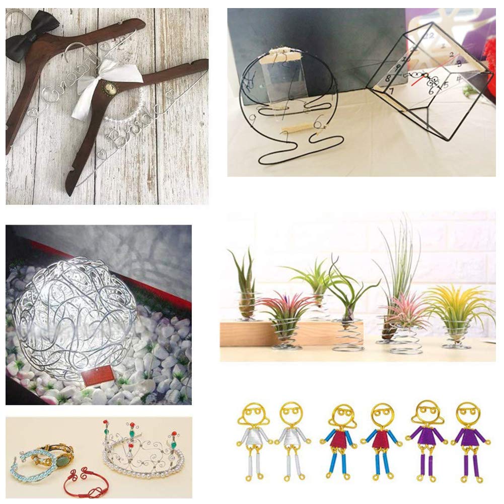 BENECREAT Общая длина 7 м Диаметр проволоки 6 мм Черная алюминиевая проволока для декоративной фигурки Флорист Дополнительные изделия ручной работы Изготовление, Садоводство, Изготовление,