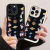 JT197 Милый Астронавт для iPhone 17 16 15 14 Pro Max Samsung S26 S25 Ultra A17 A16 A07 A56 A06 A55 Xiaomi 15T Redmi 15c 14C Note 13 14 Мягкий ТПУ Чехол