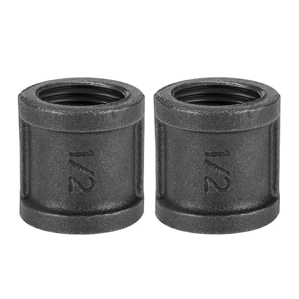 Новые черные фитинги для труб Угольник 1/2'' 3/4'' 1'' Резьбовое соединение для водопроводных труб Ковкий чугун Соединение труб