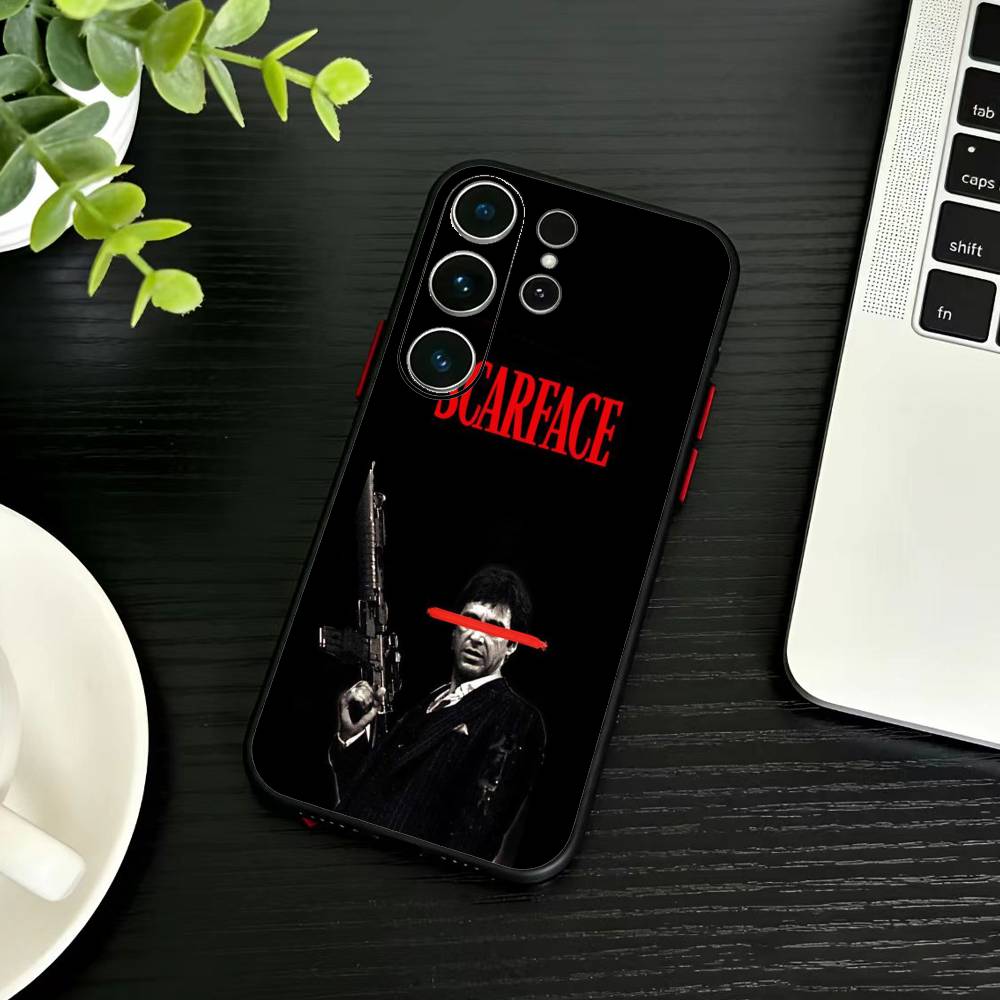 1983 Film S-Scarface Phone Case For Samsung S26,S25,S24,S23,S22,S21,S20,Plus,Fe,Lite,Others Black Cover