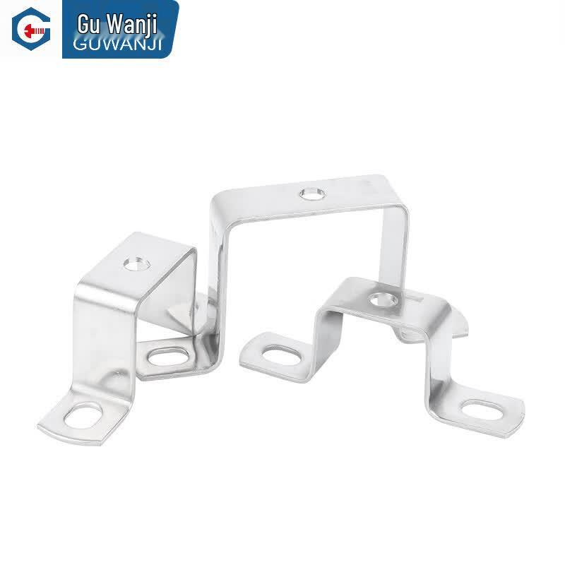GUWANJI 304 Stainless Steel Square Pipe U-Clamp