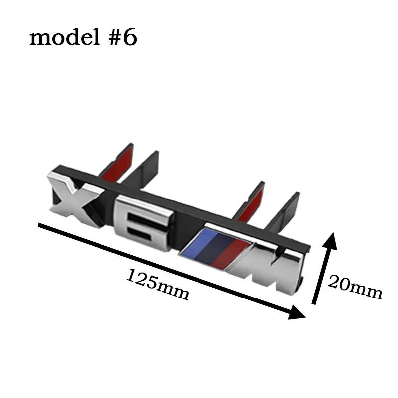 -BMW M Logo 3D Front Grille Badge Emblem For X1 X2 X3 X4 X5 X6 X7 X8 E84 E83 F39 F10 F30 G11 G07 G80 G60 E60 E46 Car Accessories