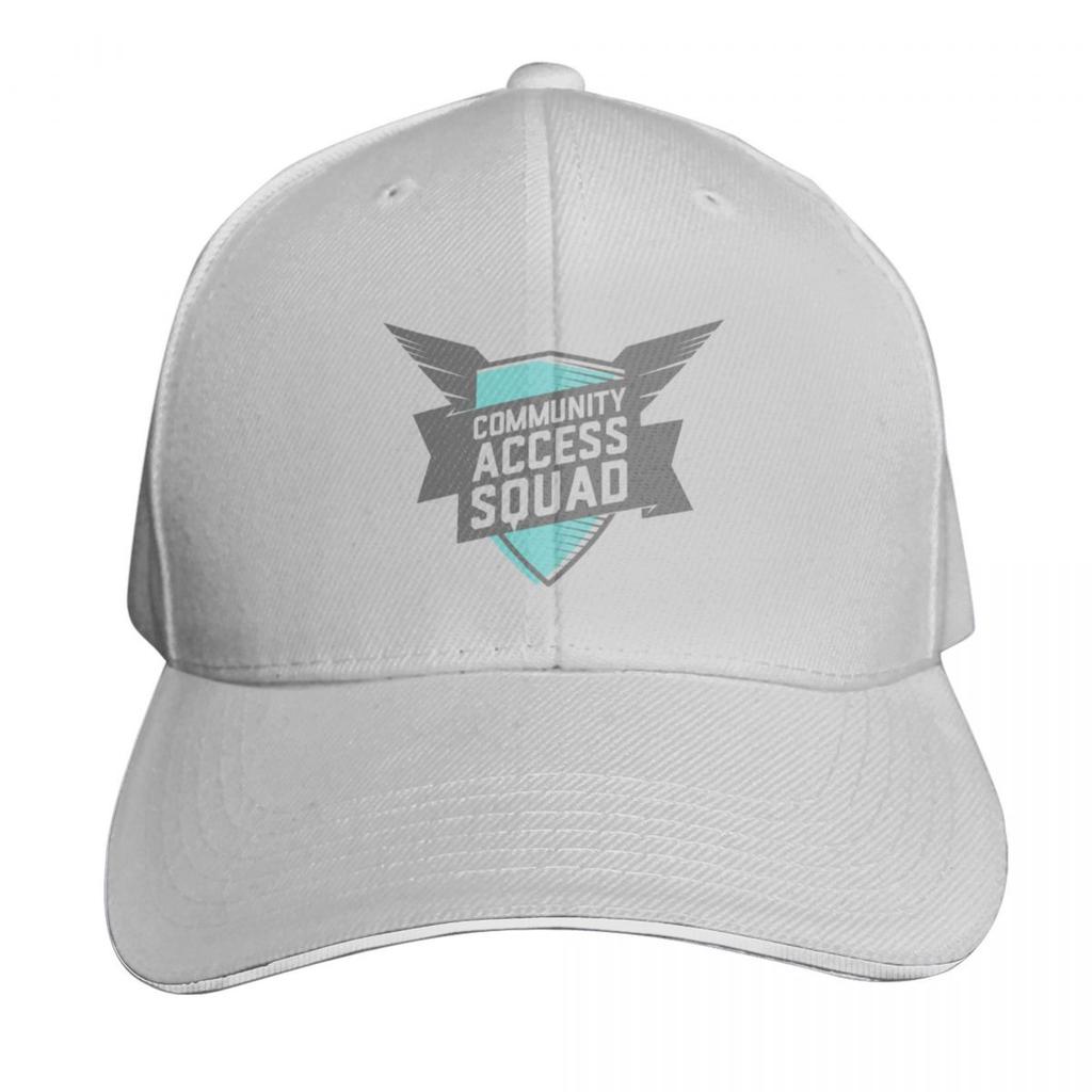 Community Access Squad Green logo Baseball Cap Bobble Hat fun hats Golf Cap Golf Hat Unisex Womens Hats For The Sun Unisexs