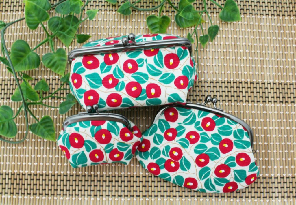 Made In Cotton Cosmetic Yumeji Camellia Design Kyosuke, Japan, 100% Pouch,