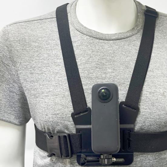 Phone Mount Holder Chest Strap Action Camera Bracket Adjustable Easy To Install 360-Degree Rotation Phone Clip Chest Strap Kit