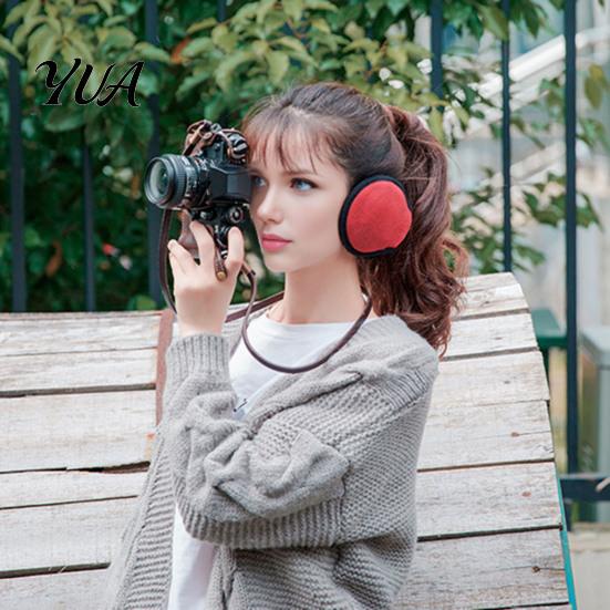 Portable Lightweight Winter Accessories Foldable Ear Muffs for Men Women, Fleece Warm Warmers, Thermal Polar Earmuffs Outdoor Cold Weather Covers