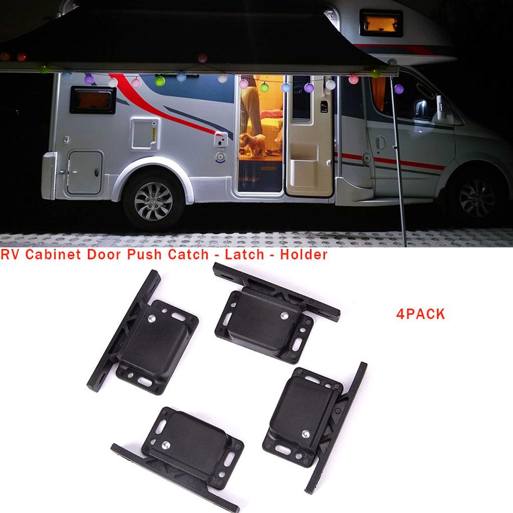 4Pack Hook Lock Reliable And Safe Grabber Latch Catch For RV Cabinets And Doors Latch Catch Kit