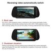 Suitable for 7-inch Rearview Mirror Display Short License Plate 7 Infrared Lights, Wireless Reverse Rearview Camera