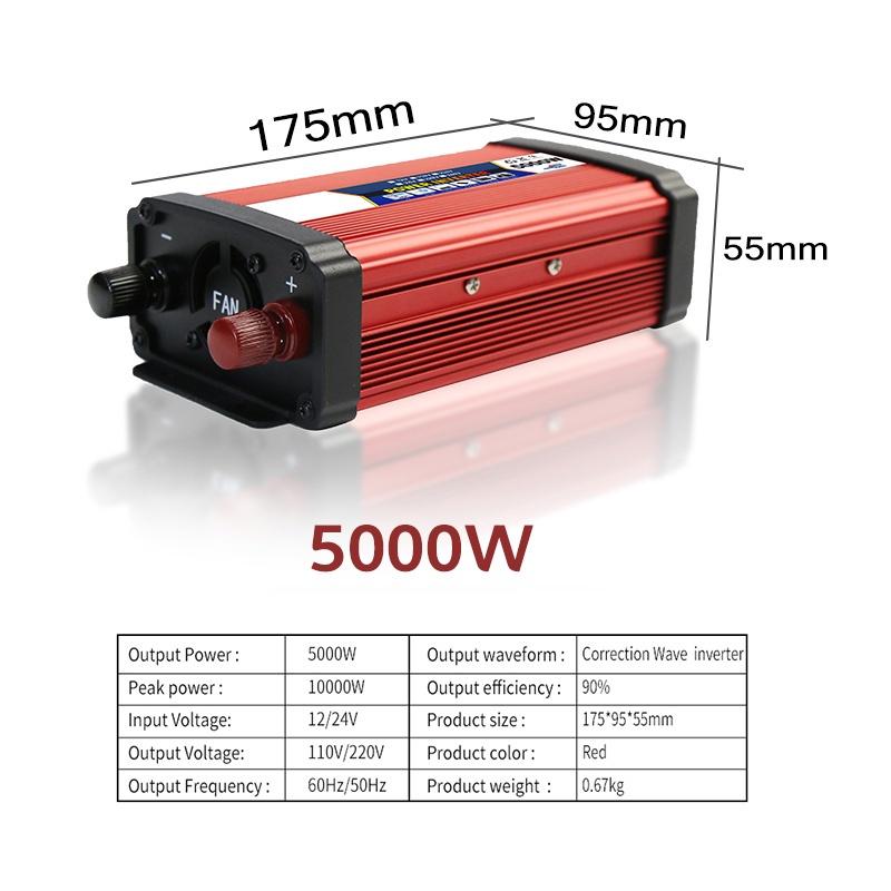 Автомобильные инверторы DC 12/24V в AC 110V/220V, Трансформаторы напряжения, Модифицированная синусоида, Солнечная энергия