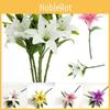 38cm Real Touch Artificial Lily Millet Flower Bunch Spray Wedding Decor