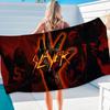Slayer Хэви-метал группа Музыка Банное полотенце Микрофибра Мягкое Впитывающее Дышащее Для девочек Детей Декоративное Мультяшное