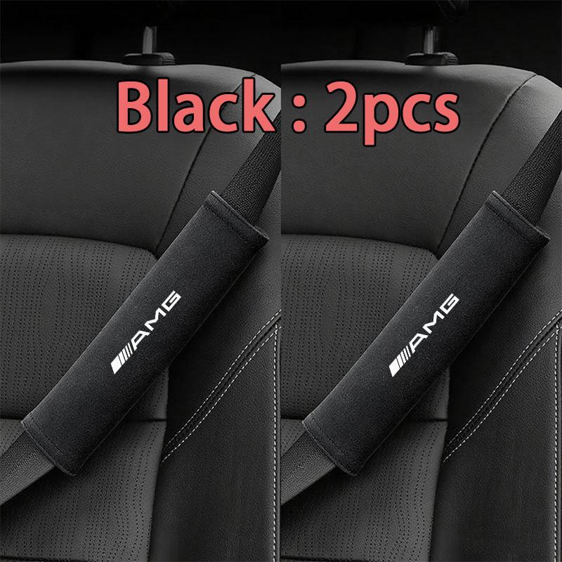 Suede Car Seat Belt Cushion-Shoulder Pad,Fit,Comfortable,car accessories,for Mercedes Benz AMG W203 W206 W220 W205 W140 W169
