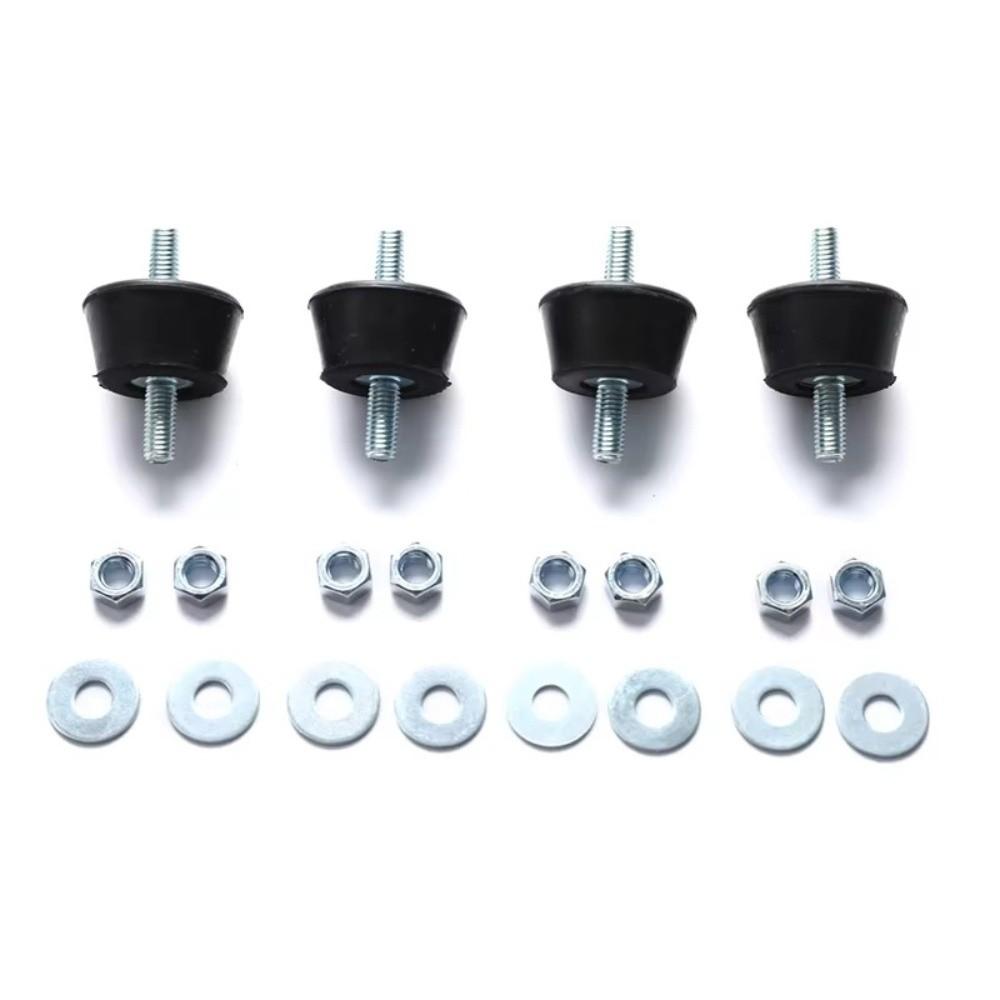 4 Pcs Black Rubber Studs Shock Absorber Rubber Shock Absorbing Isolator Pads Air Compressors