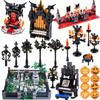 Набор конструктора MOC Bricks Игрушки DIY Тыквенная Голова на Хэллоуин Набор Строительных Блоков Фигурки Скелета Солдата Рождественский Подарок на Хэллоуин для Детей