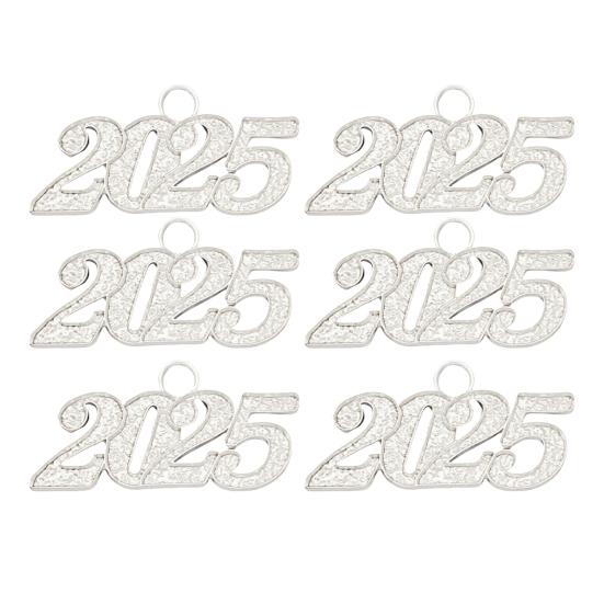 50 шт. DIY 2025 Подвеска для шляпы, браслета, ожерелья, ювелирного аксессуара, шарма, новогоднего подарка, набор для творчества, подвеска в виде цифры, мини-ювелирные изделия, печатки, шармы