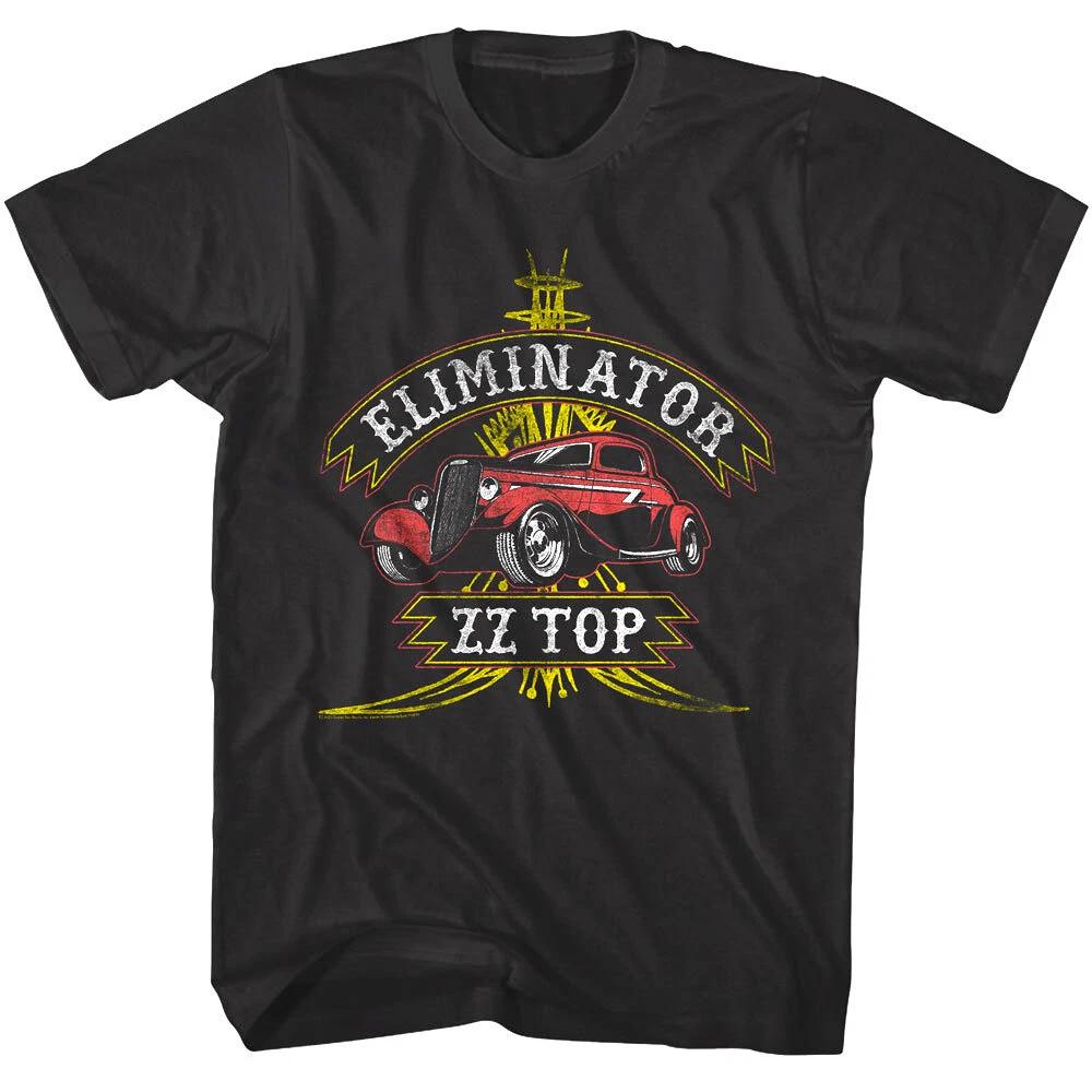 ZZ Top Eliminator Deco Car Мужская футболка Гараж Альбом Рок-группа Концертный тур