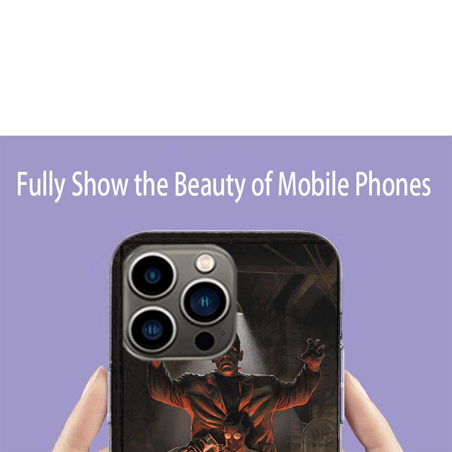 Чехол для телефона Ужасы Ф-Франкенштейн Для iPhone 17 Air 15 Pro 14 Plus 16 Pro Max 17E 16E 12 13 Mini 11 Чехол Милые Fundas