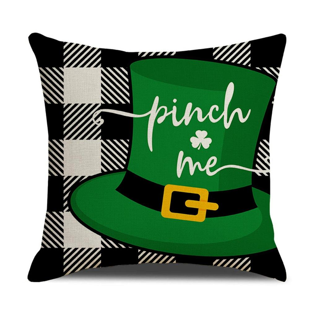 Улица. Чехол на подушку из хлопка и льна ко Дню Святого Патрика, наволочка для дивана, домашний декор, 18 дюймов