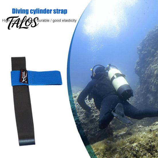 High-quality Rubber Tank Strap High-Elastic Scuba Diving Banger Non-Slip Hose Cylinder Retaining Side-mounted Band Lightweight Easy-to-Use Equipment