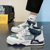 Autumn men's shoes new breathable high-top canvas shoes men's trend versatile white shoes platform sports casual board shoes