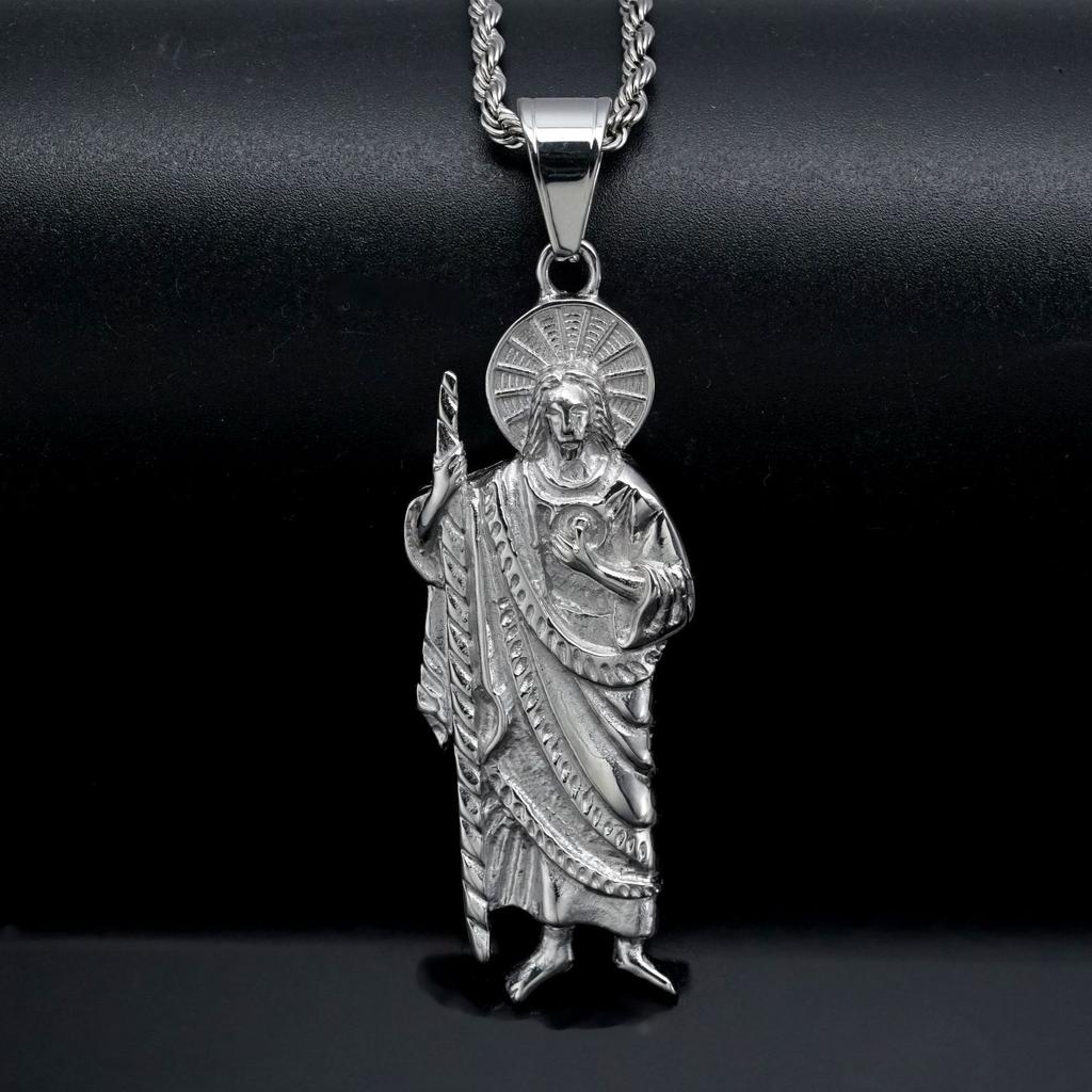 Jewelry Saint Jude Stainless Steel Gold-plated Pendant Necklace