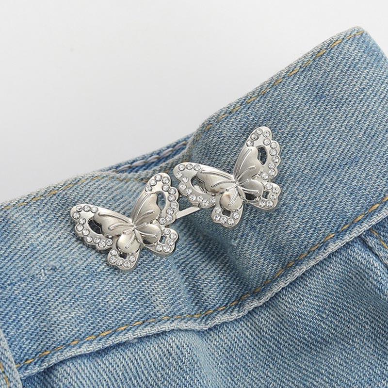 Затягивающий талию зажим для брюк, зажим для регулировки талии, застежка для уменьшения талии, пуговицы-броши для украшения одежды NK001