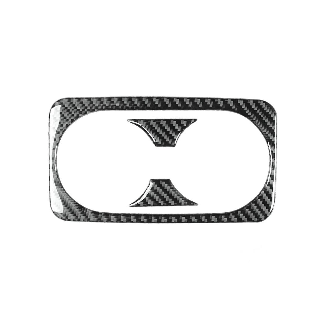 For Kia Stinger 2018-2023 Real Carbon Fiber Car Interior Rear Water Cup Holder Panel Cover Trim Car Interior Accessories LHD/RHD
