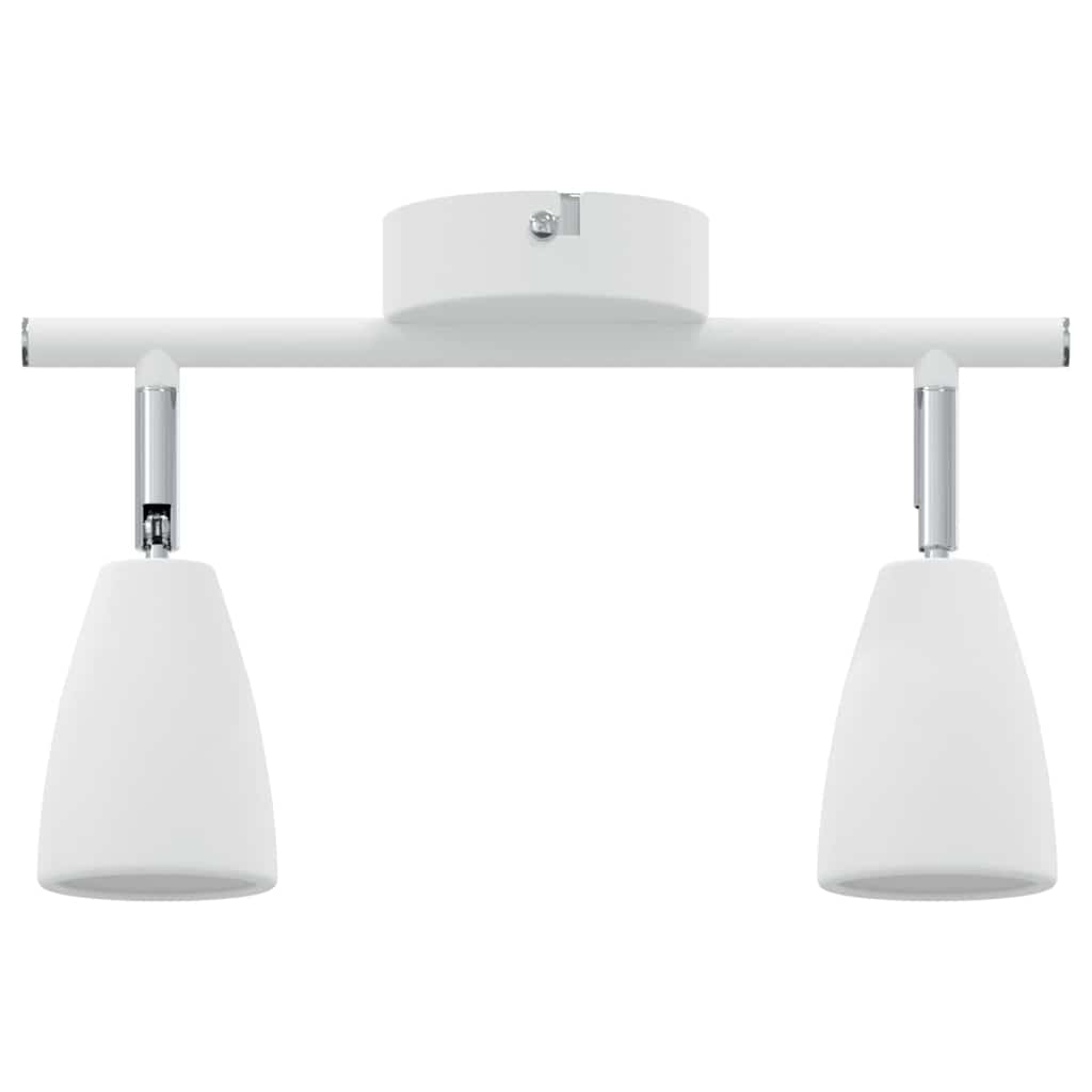 White Ceiling Spot Light with Adjustable Spotlights 25.5 x 8 x 16 cm Metal