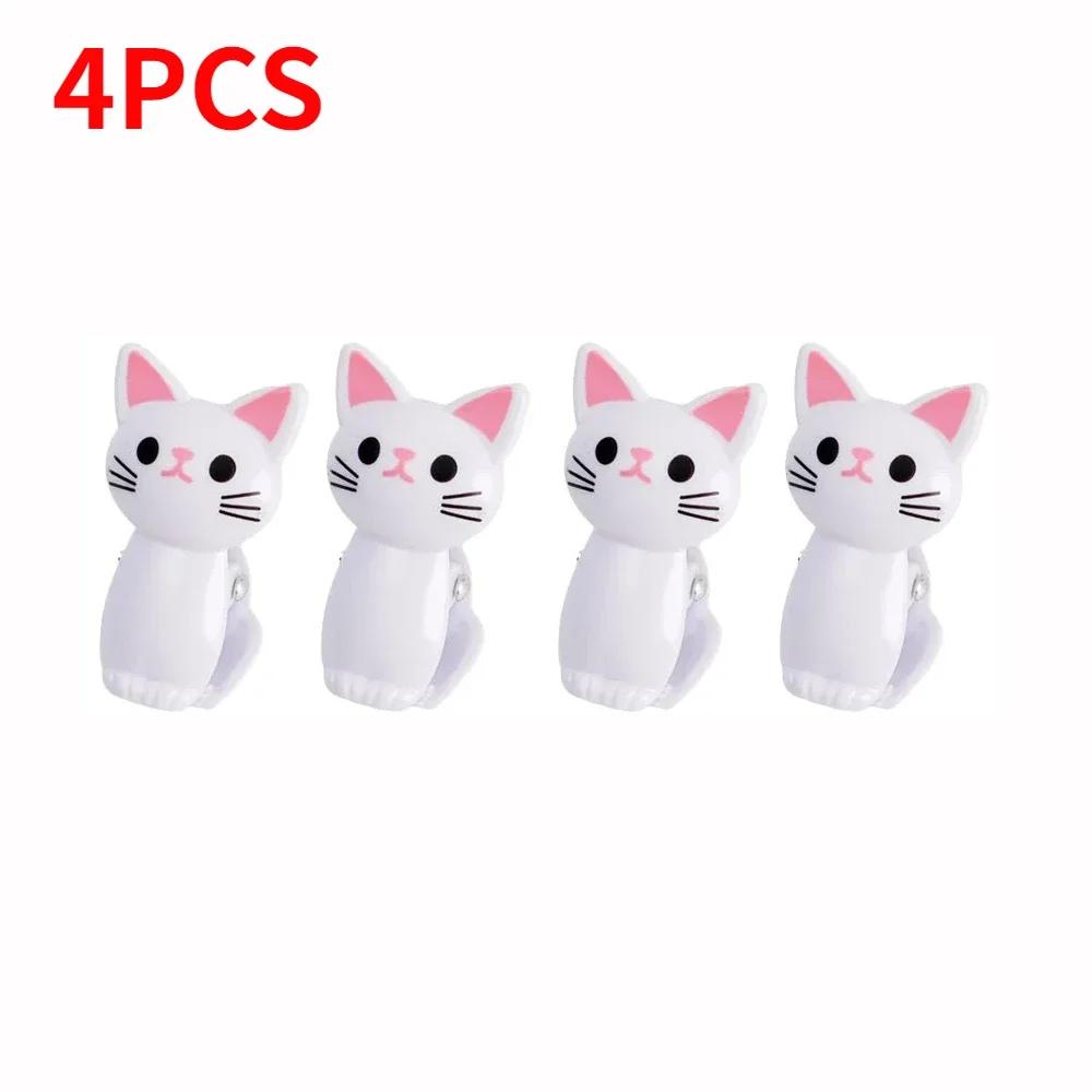 16/2 шт. мультяшные зажимы для еды для кошек, пластиковые зажимы для закусок, хлеба, прищепки для белья, зажим для хранения в домашнем офисе