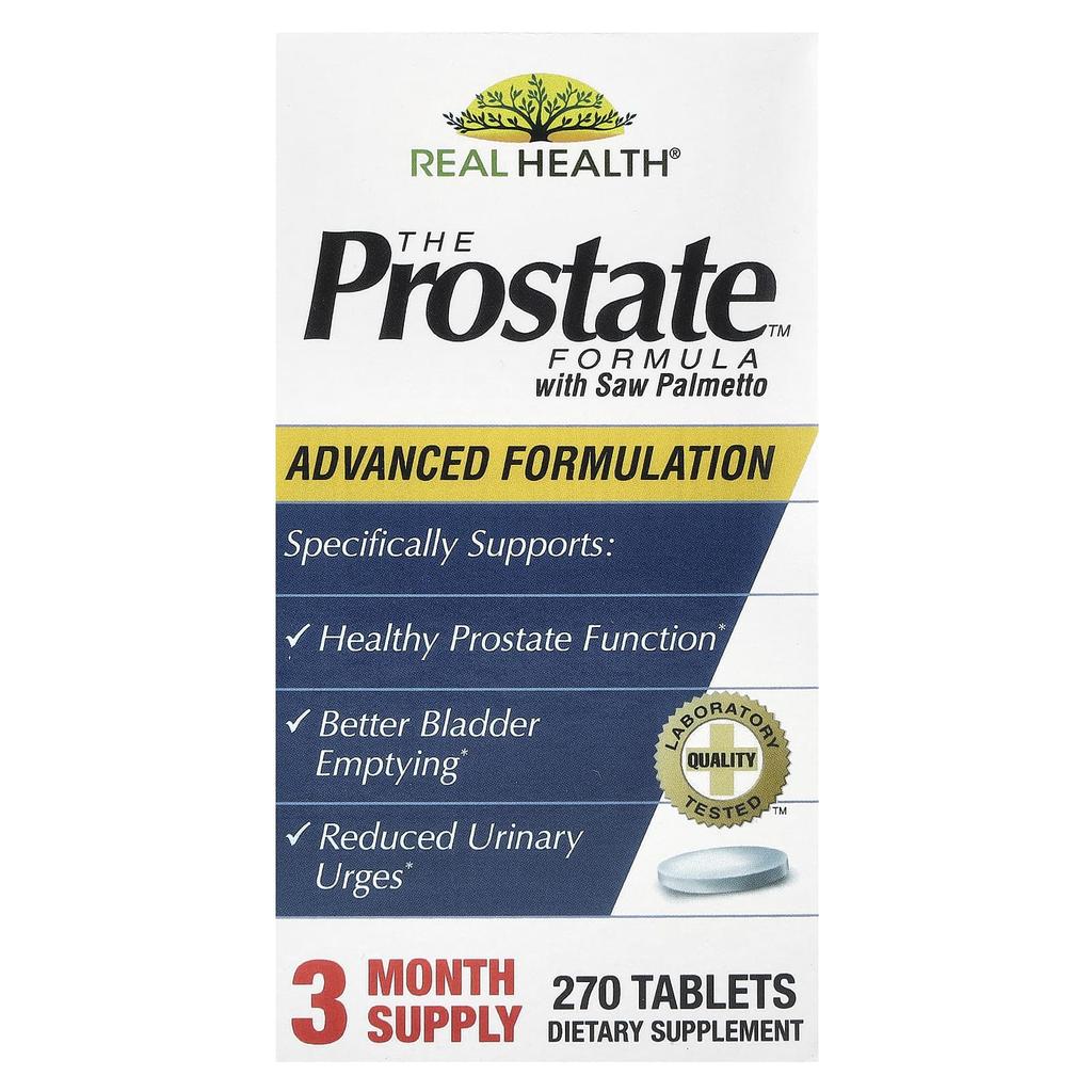 Real Health The Prostate Formula, with Saw Palmetto, 270 Tablets