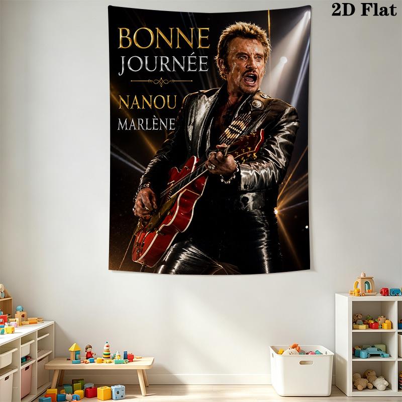 Live Aid Legendary Concert Collage Tapestry Background Cloth Fashion Print Home Decor Wall Covering Decoration Wall Decoration