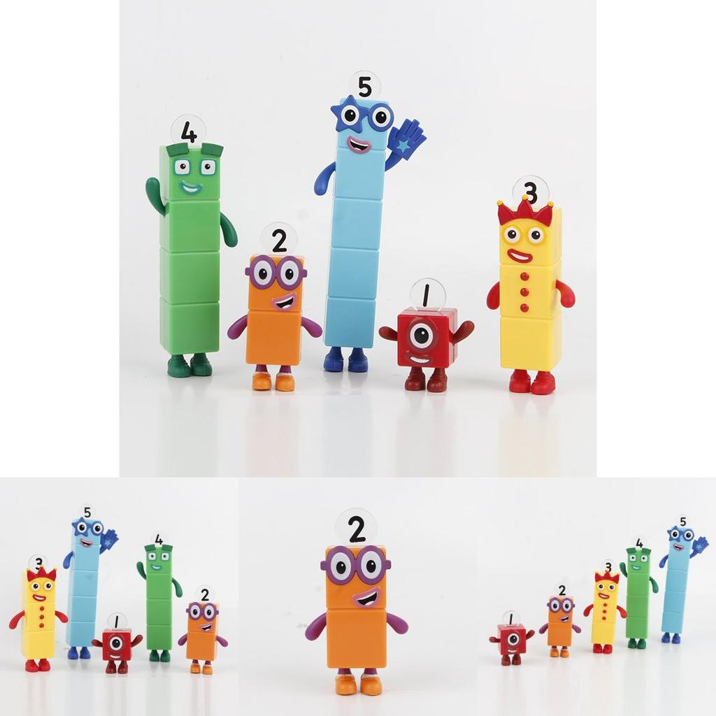 Numberblocks Красочные Строительные Блоки Милые Трансформируемые Фигурки Для Детских Игр