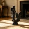 3D Printed Desktop Ornaments Sculpture Mermaid Ornaments Art Crafts Home Decoration  Home