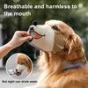 Dog Muzzle Adjustable Anti Biting Barking Mouth Guard Cover Breathable Drinkable Cartoon Print Pet Muzzle for Small Large Dogs