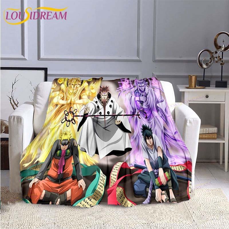 Модное одеяло Наруто, фланелевое одеяло в стиле аниме, мягкое одеяло с 3D принтом, мультяшное покрывало, диван, дорожное детское одеяло для кемпинга
