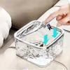 Hair Accessory Storage Box Desktop Girl Hair Clip Hair Ring Hair Clip Rubber Band Transparent Acrylic Sorting Box Storage Basket