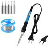 New Adjustable Temperature Electric Soldering Iron 220V 110V 60W Welding Solder Rework Station Heat Pencil Tips Repair Tools with Tin Wire