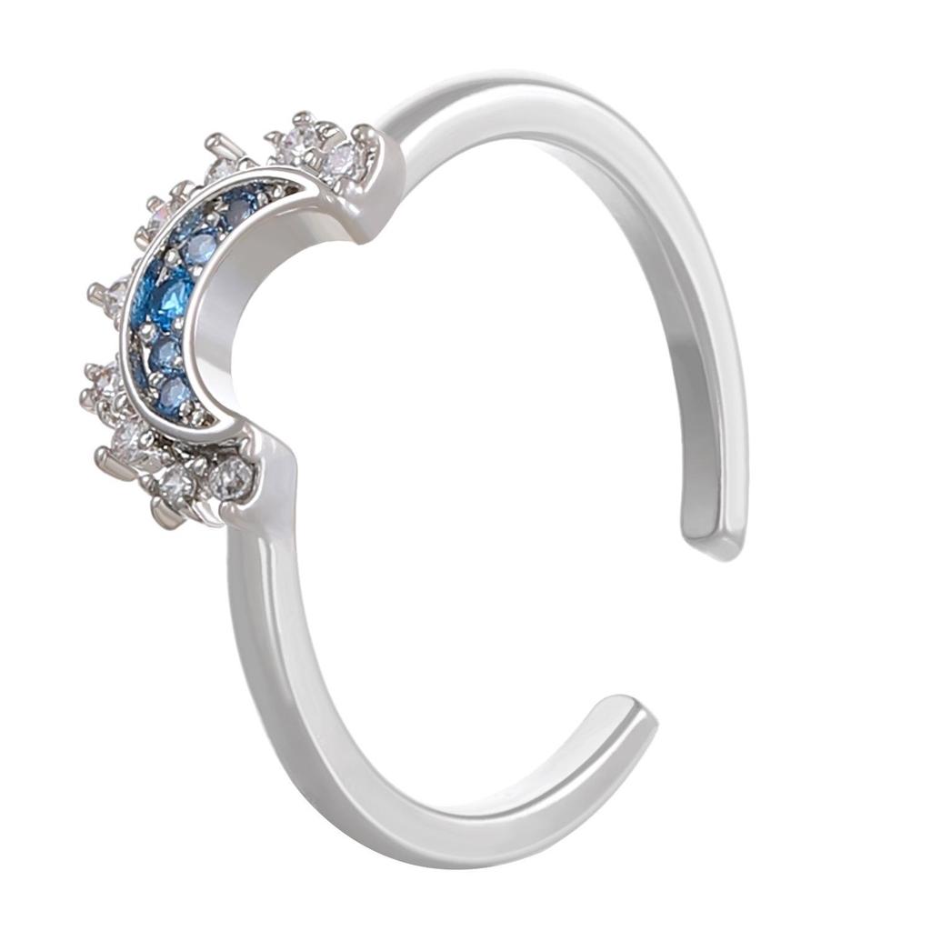 Набор колец, ожерелья и браслета «Солнце и Луна» с бриллиантами, которые можно носить вместе - Европейский и Американский стиль