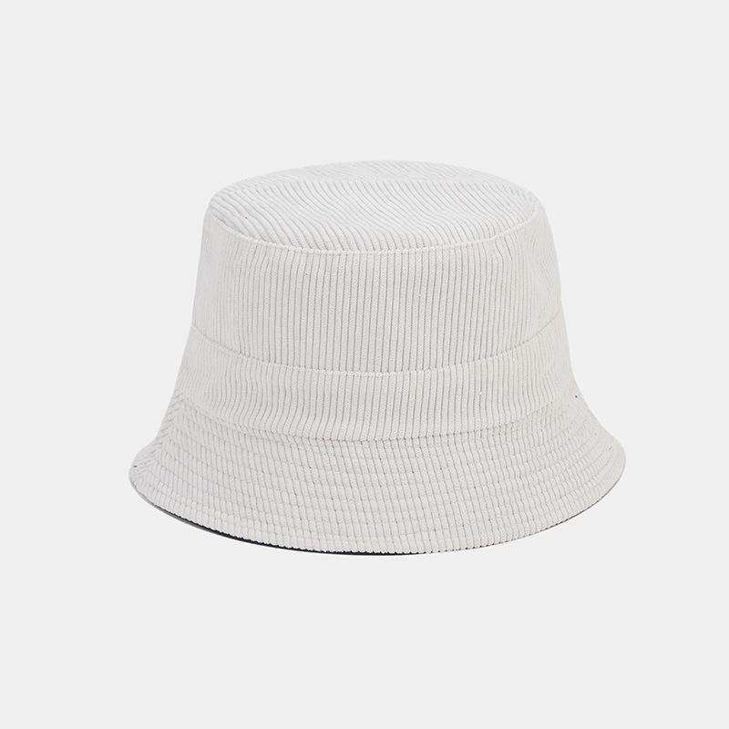 Унисекс двусторонняя вельветовая панама: Модная осенне-зимняя шляпа от солнца, стройнящая фигуру